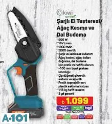 KİWİ ŞARJLI EL TESTERESİ/AĞAÇ KESME VE DAL BUDAMA